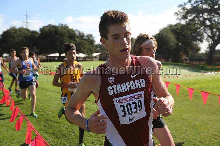 2014StanfordCollMen-350.JPG - College race at the 2014 Stanford Cross Country Invitational, September 27, Stanford Golf Course, Stanford, California.